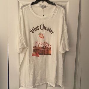 Wildfox Diet Cheater Shirt Sleeve Tee